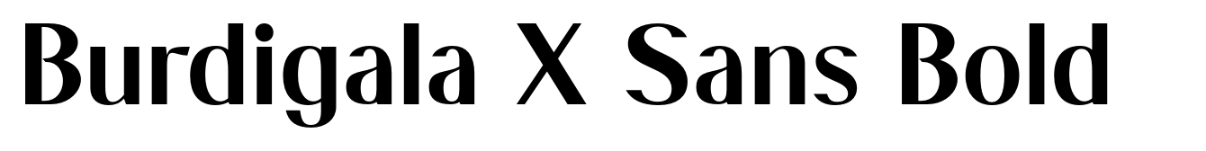 Burdigala X Sans Bold